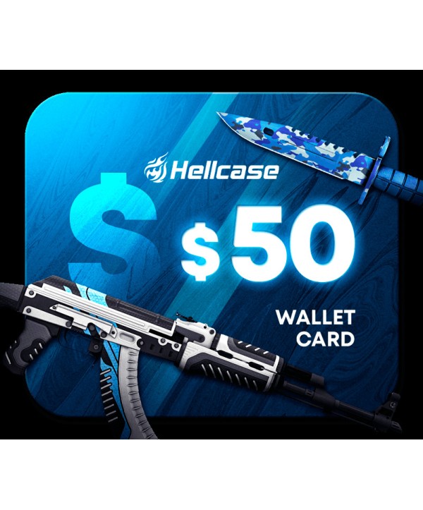 Hellcase.com 50 USD Wallet Card Code Key GLOBAL